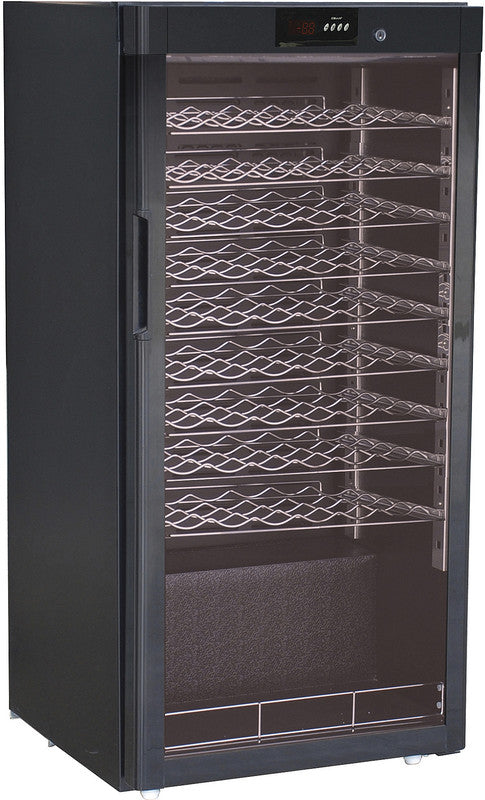 Weinkühlschrank - 54 Flaschen - 1-türig - Schwarz lackiert