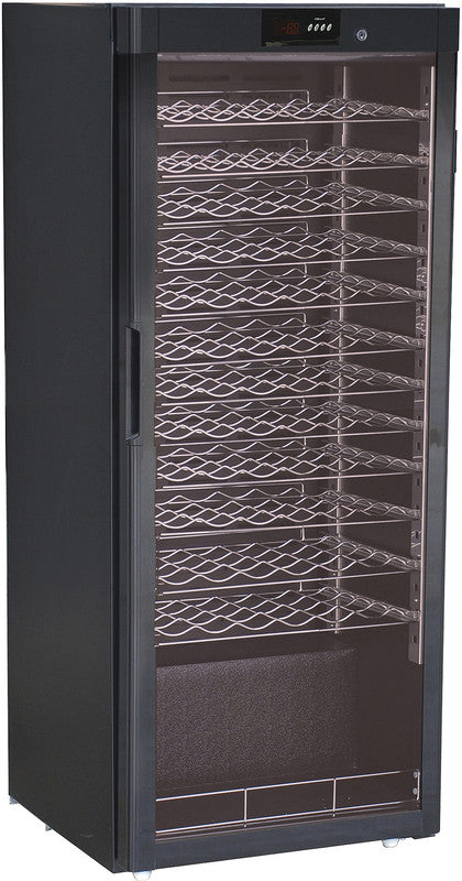 Weinkühlschrank - 72 Flaschen - 1-türig - Schwarz lackiert