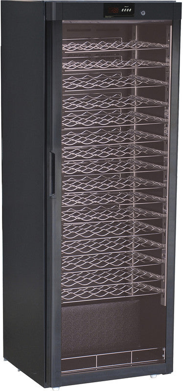 Weinkühlschrank - 96 Flaschen - 1-türig - Schwarz lackiert