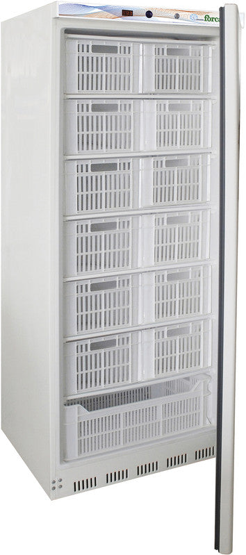 Tiefkühlschrank - 555 Liter - 1-türig - Weiss lackiert - Mit Schubladen