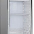 Kühlschrank - 350 Liter - 1-türig - Glastür - Edelstahl