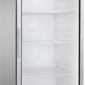Kühlschrank - 570 Liter - 1-türig - Glastür - Edelstahl