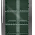 Ecovent Basic Line Kühlschrank - 300 Liter - 1-türig - Glastür - Edelstahl