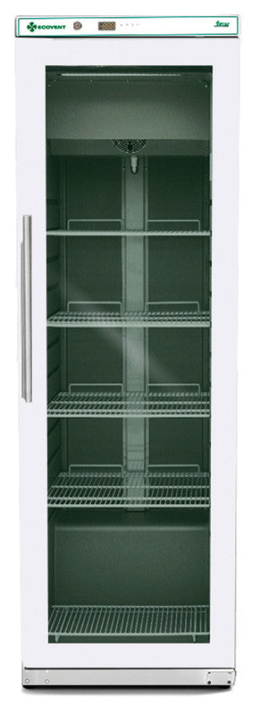 Ecovent Basic Line Tiefkühlschrank - 300 Liter - 1-türig - Glastür - Weiss lackiert