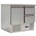 Saladette - Kühltisch Statisch GN1/1 mit 2 Schubladen - 240 Liter - Edelstahl