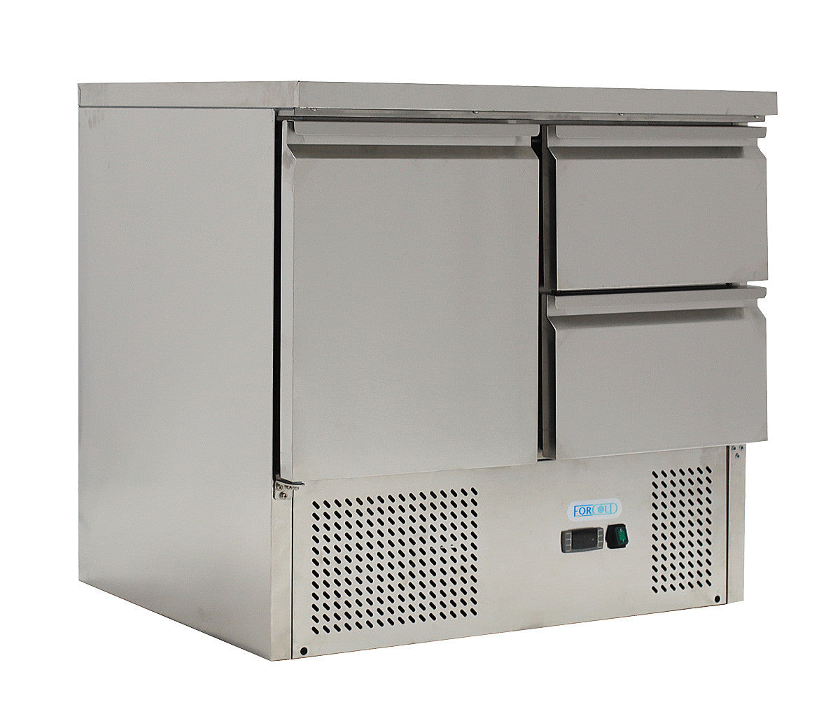 Saladette - Kühltisch Statisch GN1/1 mit 2 Schubladen - 240 Liter - Edelstahl
