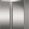 Statisch Kühl- und Tiefkühlschrank - 2-türig - 2 Temperaturzonen - GN2/1 - AISI304