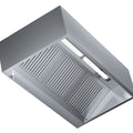 Kastenhaube mit Motor und LED Beleuchtung - 1600 x 900 x 450 - 147W / 1800 m³/Std - Edelstahl - Made in Italy