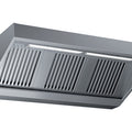 Wandhaube mit LED Beleuchtung - 2600 x 900 x 450 - 2900 m³/Std - Edelstahl - Made in Italy