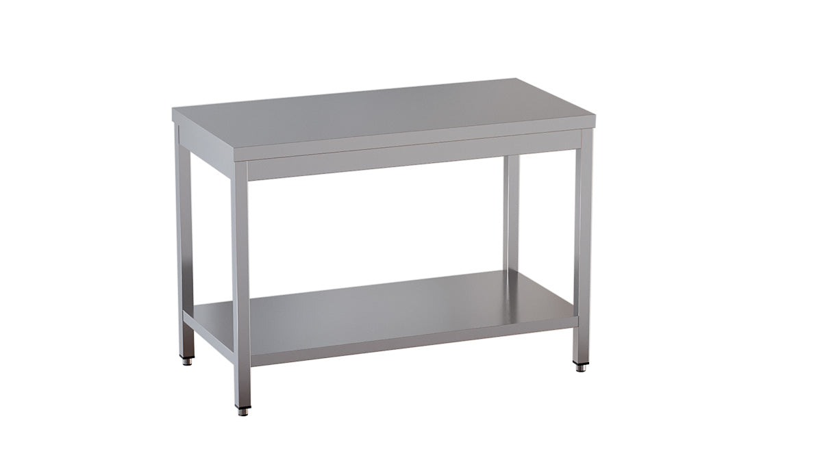Edelstahl Arbeitstisch 1400 x 700 x 850 mm - Edition 700 - AISI304