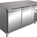 Kühltisch Bäckerei T800 mit Granitarbeitsplatte - 413 Liter - Professional - Umluft - Edelstahl AISI304