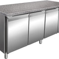 Kühltisch Bäckerei T800 mit Granitarbeitsplatte - 613 Liter - Professional - Umluft - Edelstahl AISI304