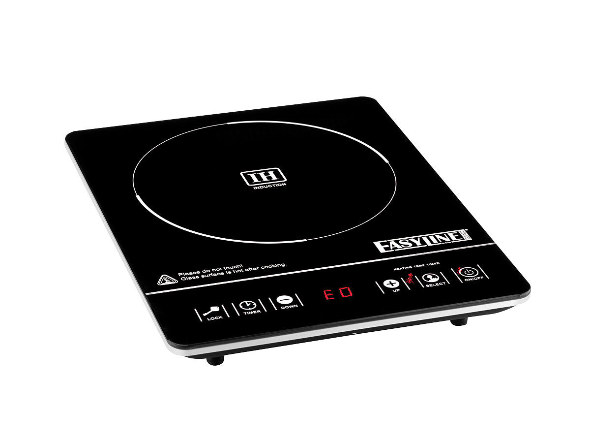 Induktionskochplatte 2,0 kW - Kompakt - Digitaler Timer - 290 x 370 x 44 mm