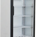 Getränkekühlschrank - 290 Liter - 1-türig - Weiss lackiert - Glastür - mit Werbetafel