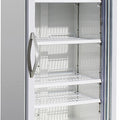 Tiefkühlschrank mit Werbetafel - 578 Liter - 1-türig - Weiss lackiert - Glastür