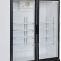 Getränkekühlschrank - 620 Liter - 2-türig - Glastür - mit Werbetafel