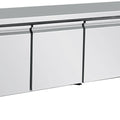 Kühltisch Unterbau H650 - 262 Liter - Professional - Umluft - Edelstahl AISI304