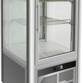4 Seiten Kühlvitrine - 200 Liter - Umluft - Edelstahl