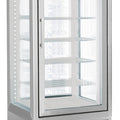 4 Seiten Tiefkühlvitrine - 420 Liter - Statisch - Aluminium