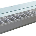 Aufsatzvitrine GN1/4 - 7 x GN1/4 Kapazität - Statisch - Edelstahl