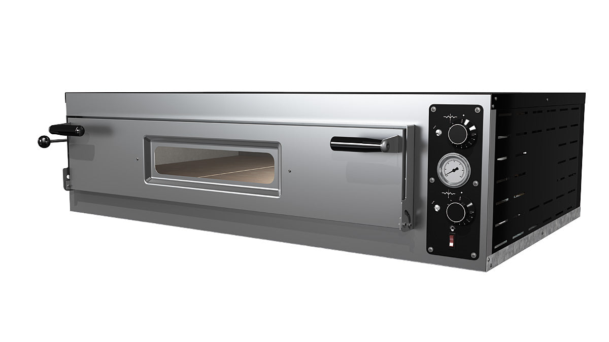 Pizzaofen Vulcano 6 Breit - 1 Kammer - für 6 Pizzen - Schamottboden