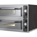 Pizzaofen Vulcano 66 - 2 Kammern - für 6+6 Pizzen - Schamottboden