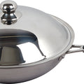 Profi WOK Pfanne - Edelstahl - Passend für Induktion - Durchmesser: 360 mm